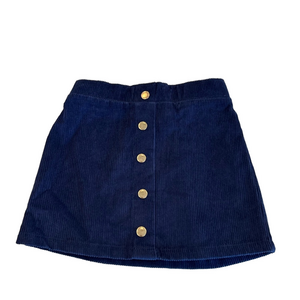 3/20$ Isaac Mizrahi Girls Blue and Gold Corduroy Skirt size S (5/6)